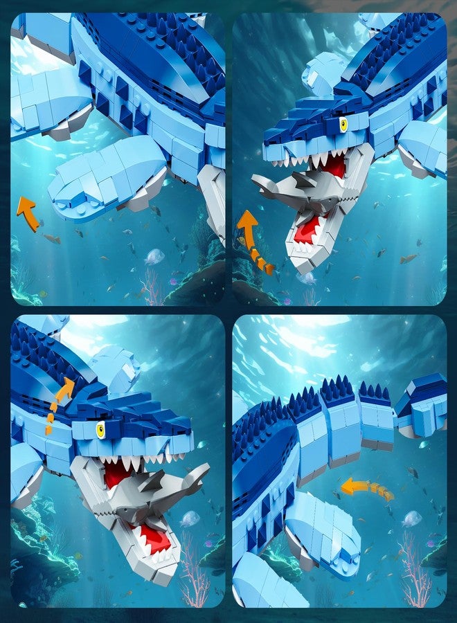 Mov stone Dinosaur World Mosasaurus Building Set- Compatible with Lego Sets for Boys 8-14, Jurassic Ocean Building, Birthday Gift Set for Boys & Adults (787 Pcs) - Image 3
